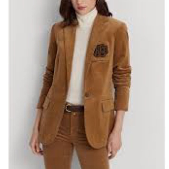 Lauren Ralph Lauren Jackets & Blazers - Lauren Ralph Lauren Bullion Corduroy One Button Blazer in Black - Size 8
